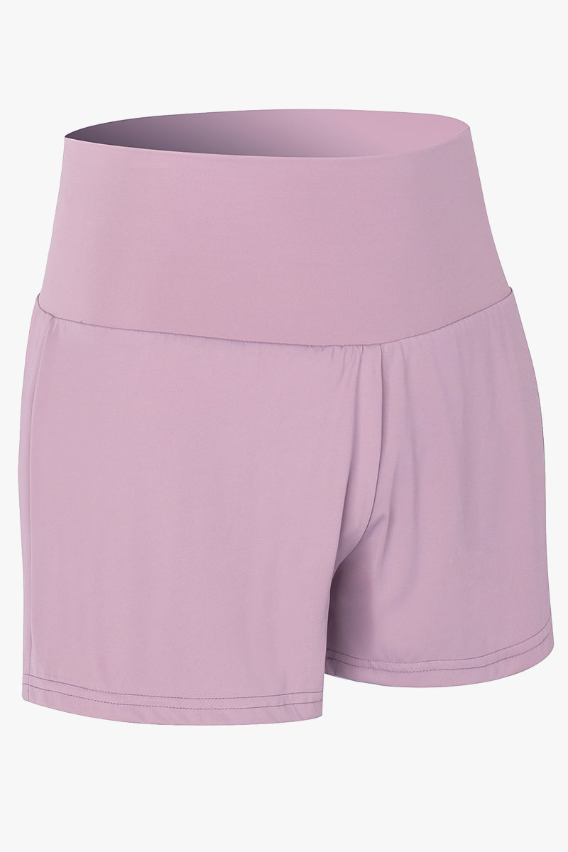 High-Rise Track Running Shorts