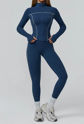 Athletic Wear with Cropped Jacket and Legging