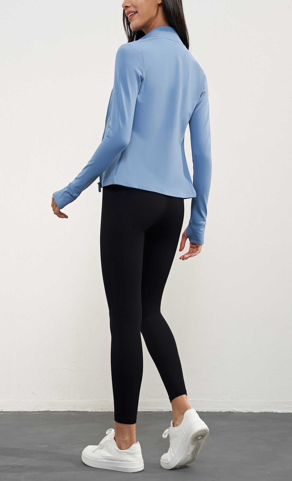 Fleece Long Sleeve Gym Jacket | Warm &amp; Stylish for Your Workouts