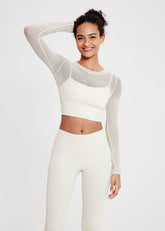 Mesh Long Sleeve Workout T-Shirt