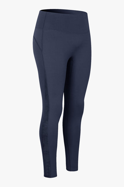 High Waist Workout Leggings with Mesh Inserts for Style and Comfort