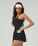 Tennis Golf Dress with Short and Pocket