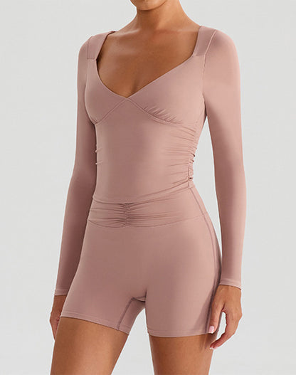 Long Sleeve Slim Fit Tops Fall T-Shirt with Thumb Holes