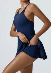 Tennis Dress with Shorts and Pockets