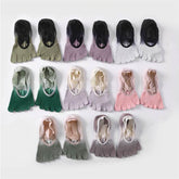 Tie-dye Lace Five Finger Non-Slip Yoga Socks