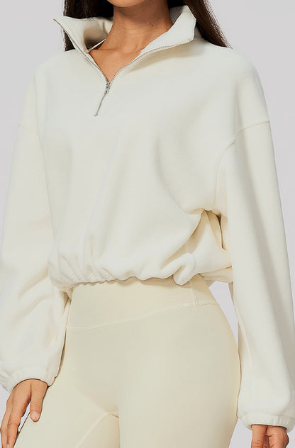 Half Zip Oversized Sweatshirts