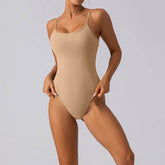 Square Neck Thong Cami One Piece Tank Top Bodysuits
