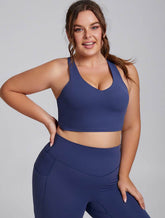 Wide Strap X Back Sports Bra