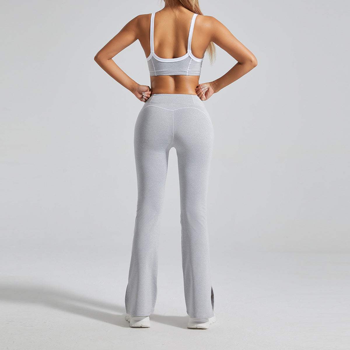 High Waist No Front Seam Sports Flared Pants | Sleek &amp; Comfortable Fit