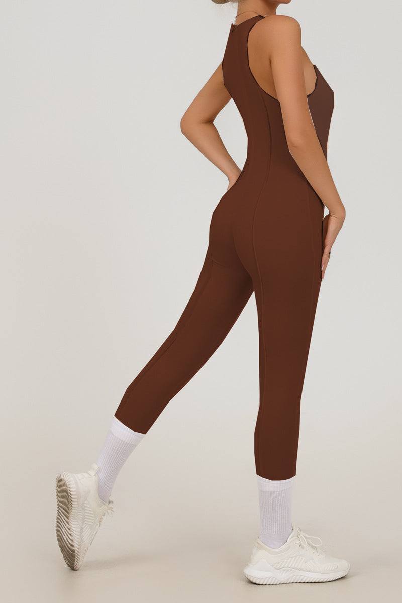 Sleeveless One Piece Yoga Bodysuit | Sleek Design for Optimal Movement