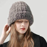 Soft Fuzzy Knitted Warm Beanie Hat