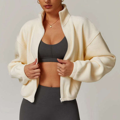 Loose Zipper Sports Sweatshirt Jacket | Comfortable &amp; Versatile