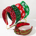 Christmas Wide Headband Snowflake Knotted Hair Accessories -