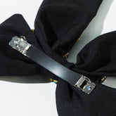 Large Black Halloween Hair Bows Spooky Hair Clips