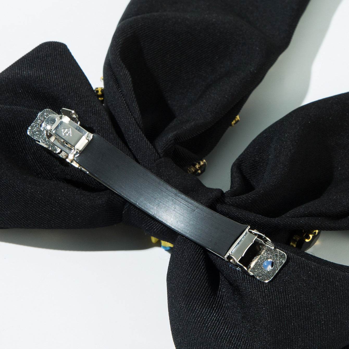 Large Black Halloween Hair Bows Spooky Hair Clips