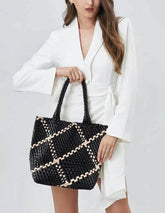 Large Capacity Handmade Woven Tote Bag