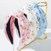 Ocean Element Headband with Diamonds Shells Pearls Starfish