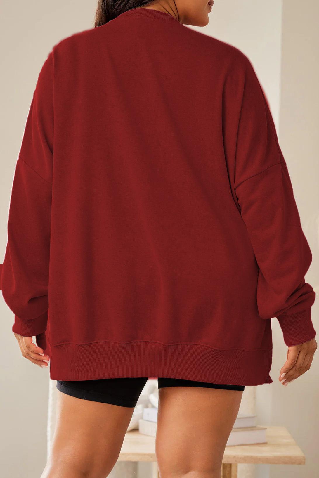 Cute Santa Sequin Crewneck Sweatshirt | Perfect Holiday Crewneck Style