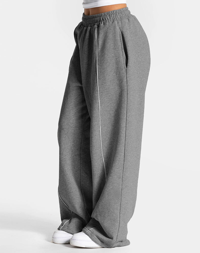 High Waist Wide Leg Lounge Sweatpants with Pockets