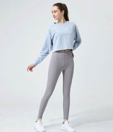 Long Sleeve Crop Yoga T-Shirt