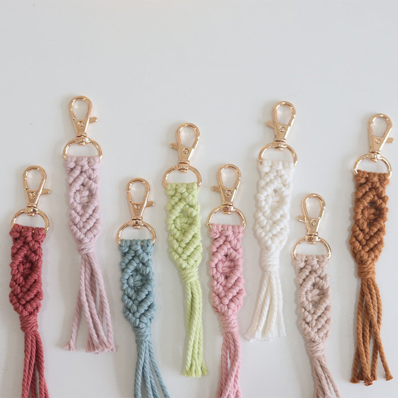 Cotton Rope Tassel Keychain