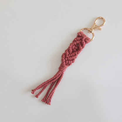 Cotton Rope Tassel Keychain