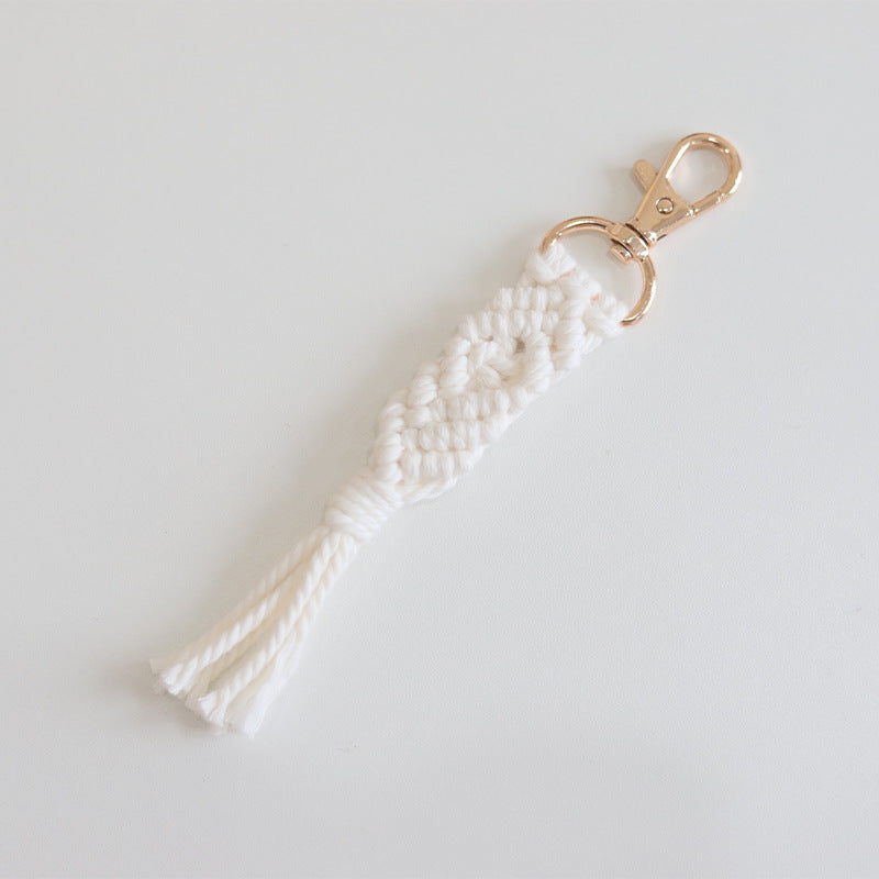 Cotton Rope Tassel Keychain