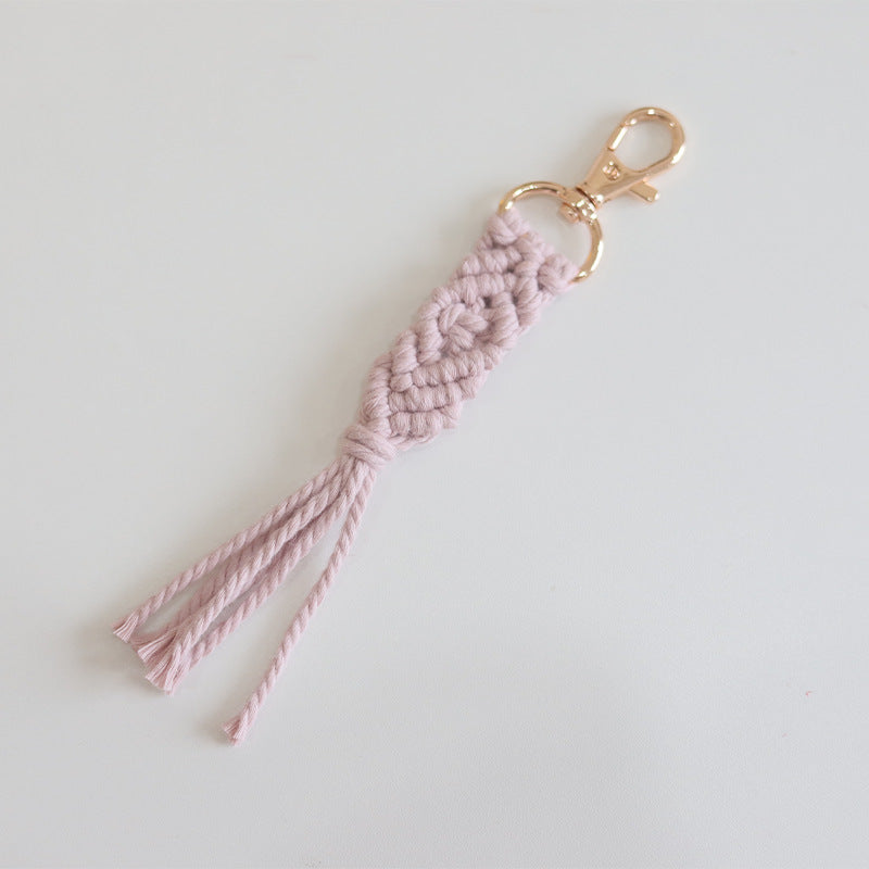 Cotton Rope Tassel Keychain