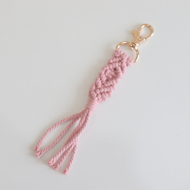 Cotton Rope Tassel Keychain