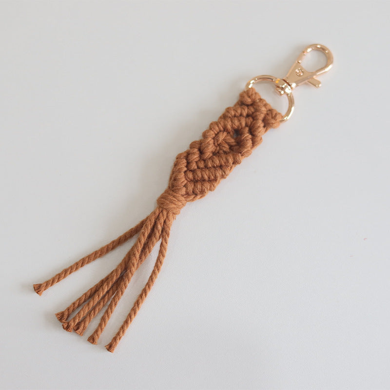 Cotton Rope Tassel Keychain