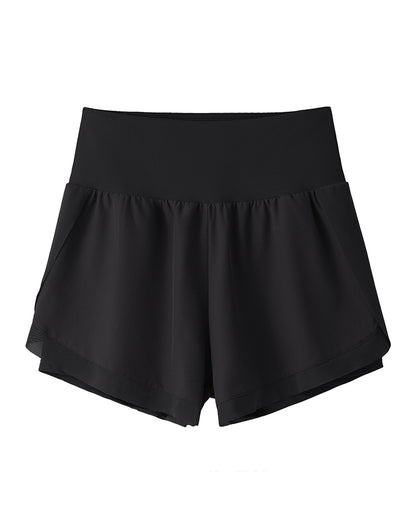 High Waisted Athletic Running Shorts with Pockets