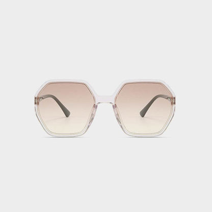 Oversized Vintage Hexagon Sunglasses -