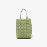 Solid Color Braided Woven Tote Bag