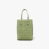 Solid Color Braided Woven Tote Bag -