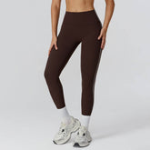 Color Block Athletic Legging High Waist Running Tights