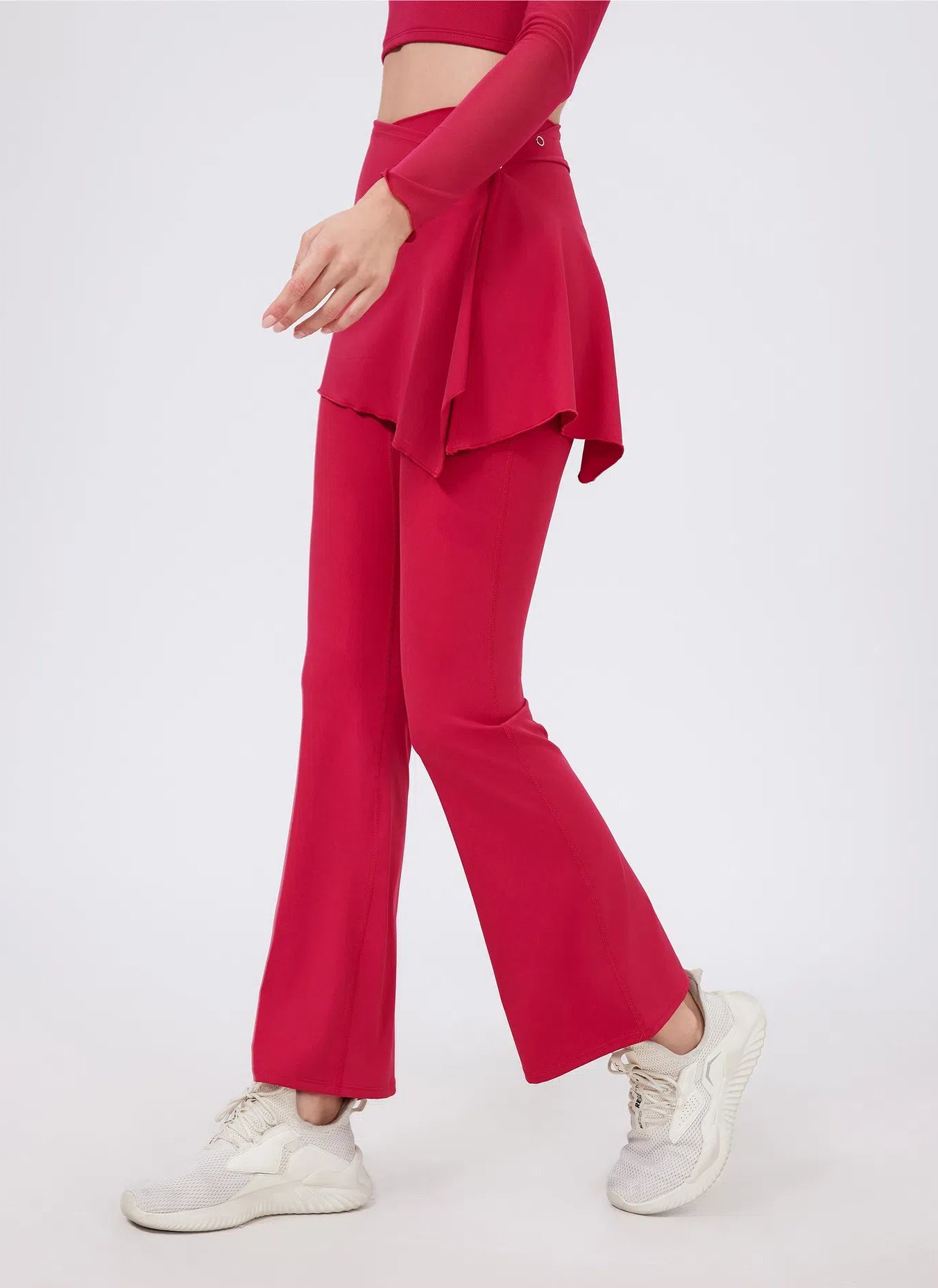 Semi Skirted Gym Flared Pants