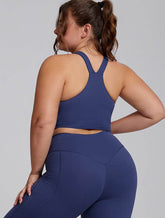 Wide Strap X Back Sports Bra