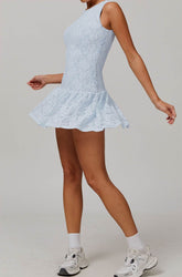 Retro Lace Sleeveless Tennis Dress with Short
