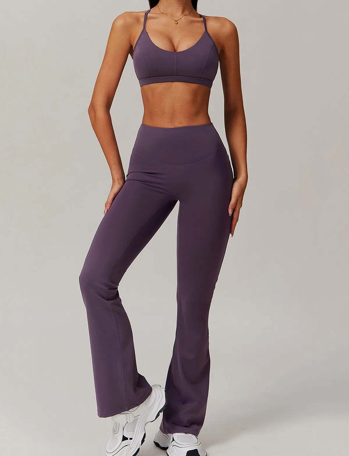 Fashion Yoga Sets With Sports Bra and Flare Pant | Perfect for Workout