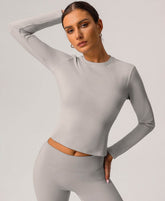 Long Sleeve Slim Fitted T-Shirts Basic Tees