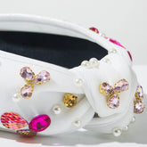 Seaside Vacation Headband with Pearl Diamond Rhinestone Shell Conch