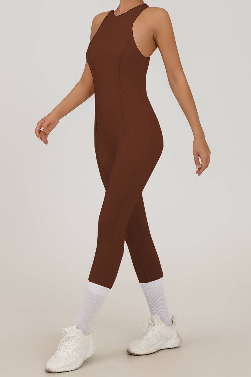 Sleeveless One Piece Yoga Bodysuit | Sleek Design for Optimal Movement