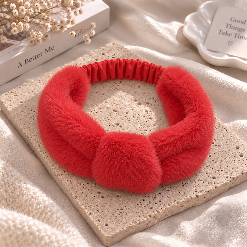 Plush Winter Hairband Yoga Fuzzy Headwrap