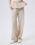 Ruffle Trim Wide Leg Casual Pants Sweatpants with Pockets