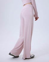 High Waist Wide Leg Pants Lounge Sweatpants with Drawstring