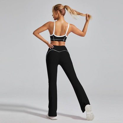 High Waist No Front Seam Sports Flared Pants | Sleek &amp; Comfortable Fit