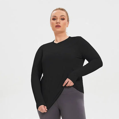 Long Sleeve Crew Neck Workout T-Shirt