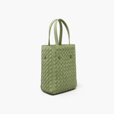 Solid Color Braided Woven Tote Bag