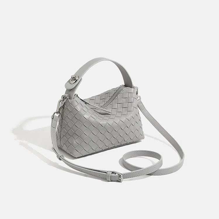 Woven Leather Tote Bag | Elegant &amp; Spacious for Daily Use