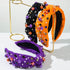 Halloween Pearl Rhinestone Knotted Headband Hair Accessories -